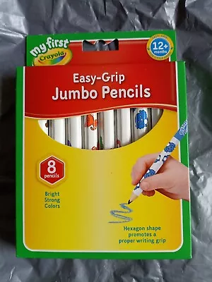 My First Jumbo Easy Grip Colouring Pencils Pack Of 8 • £4.99