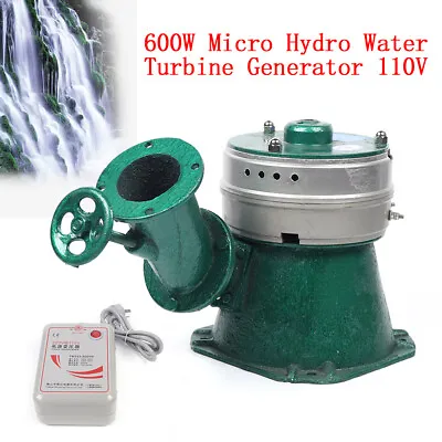 $263 • Buy New 600W 110V Micro Hydro Water Turbine Generator Hydroelectric Power Generator