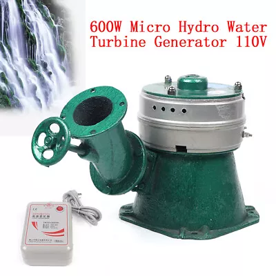 $263 • Buy New 600W 110V Micro Hydro Water Turbine Generator Hydroelectric Power Generator