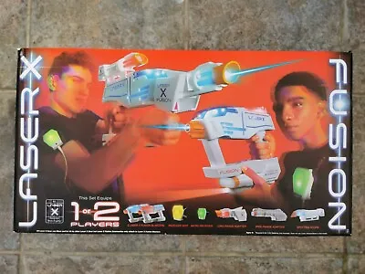 Boxed Rare Laser X Fusion Laser Tag Blaster Light Gun Complete Fully Working  • £20