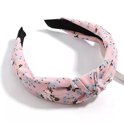 Pink Floral Chiffon Vintage Style Headband • $19.99