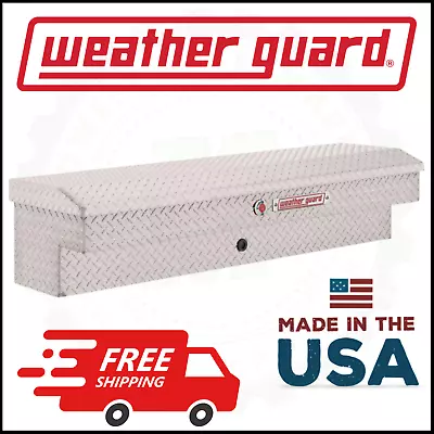 Weather Guard 56  Lo-Side Box Bright Aluminum Tool Box 56X17X13 • $916.61