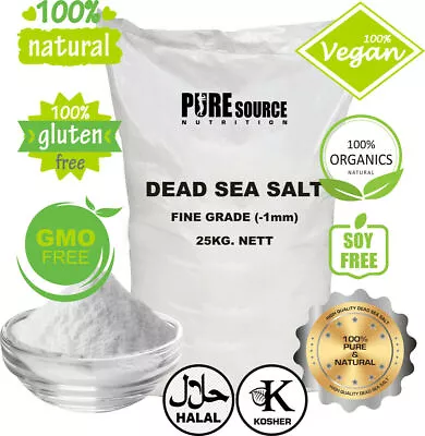 Dead Sea Salt 25KG Scrub Bath Salts Salt SeaSalt | Fine 100% Natural Food Grade  • £22.99