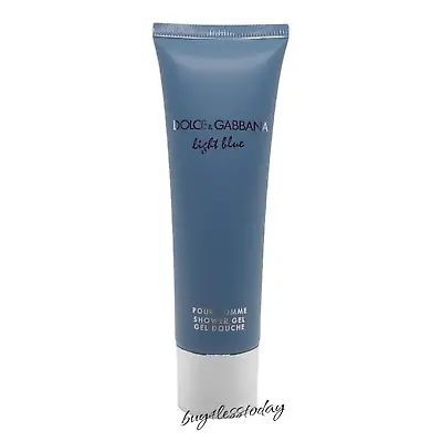 D&G Light Blue Dolce & Gabbana For Men Shower Gel 1.6 Oz 50ml Travel Size NEW • $18.98