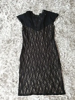 Miss Selfridge Black Lace Dress. Size 10.  • $6.22