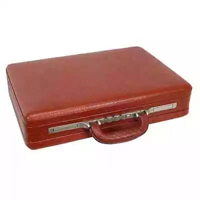 Premium Leather Briefcase For Men With Italy Lock Businessman Formal Briefcase • $285