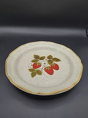 Vintage MIKASA Strawberry Festival Dinner Plate 10 3/4  EB 801 Pattern • $12.99