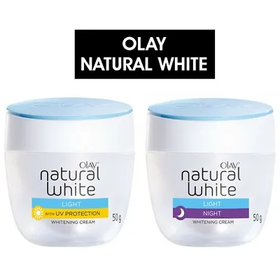 2X 50g OLAY Face Whitening Day & Night Cream UV Natural White Skin New • $78.79