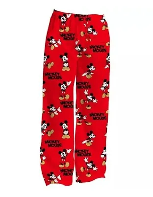 MICKEY Mouse Sleep Pants Mens Medium M 32 -34  NeW Mickey Lounge Pajamas NWT Pjs • $25.99