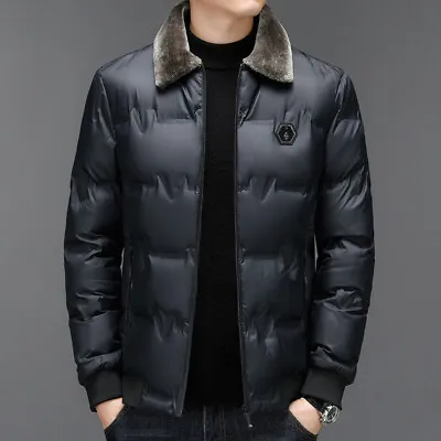 Cotton Men Large Size Jackets Fashionable Business Casual Thickened Warm Coats • $112.99