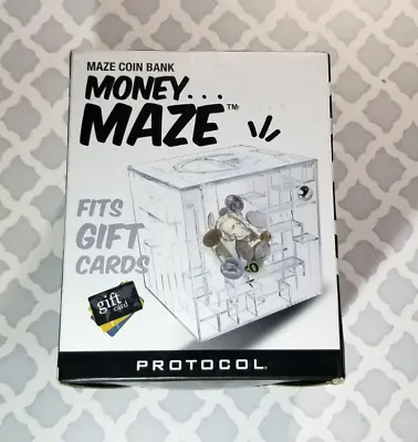 Maze Money Coin Bank Holds Gift Cards Too By Protocol Clear Fun Savings • $9.99