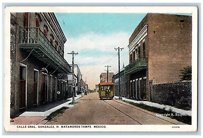 Matamoros Tamaulipas Mexico Postcard Calle Gral Gonzalez H 1913 Antique • $29.95
