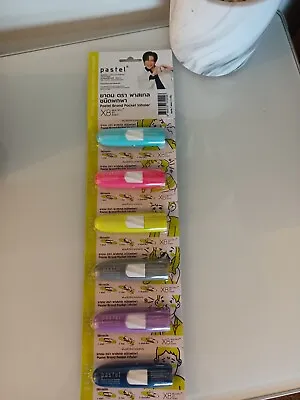 6 Pcs Pastel Pocket Nasal Inhaler Portable Light Fresh Scent Congestion Relief • $11.33