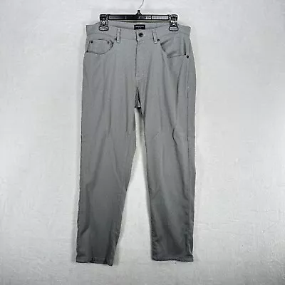 Proper Cloth Pants Mens 33X27 Gray Merino Wool Blend Terry Slacks Trousers • $45