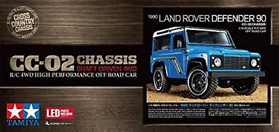 TAMIYA 1/10 SCALE R/C 4WD OFF ROAD CAR 1990 LAND ROVER DEFENDER 90 From Japan • £203.98