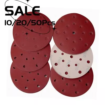 150mm / 6  40 - 1000 Grit Plaster Drywall Sanding Discs Pads Hook Loop 17 Hole • $54.09