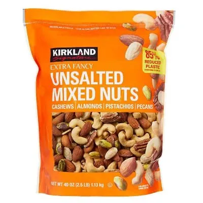 Kirkland Signature Unsalted Mixed Nuts 40 Oz • $25.85