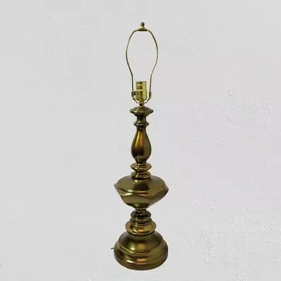 Vintage Brass Table Lamp 28  Mid Century ModernColonial Revival Accent Light • $47.50