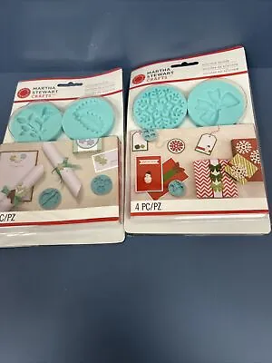 2 Boxes Martha Stewart Crafts Silicone Molds Epoxy Clay Christmas Theme New • $12