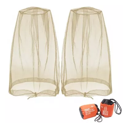 Benvo Mosquito Head Net Mesh Face Neck Fly Netting Hood From Bugs Gnats Noseeum • $14.67