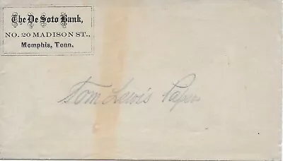 1868 Stampless Cover From Memphis TN And Related Letter From New York NY • $22.50