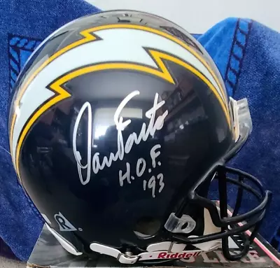 COA: Dan Fouts HOF '93 Original Packaging FULL SIZE Riddle VSR-4 Helmet • $170