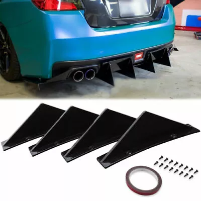 Rear Bumper Diffuser Lip Splitter Shark Fin Trim Cap For Subaru WRX STI /Impreza • $13.59