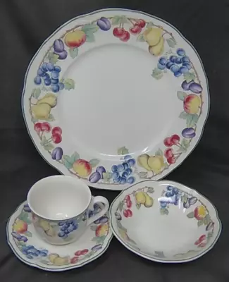 Villeroy & Boch Melina Dinner Plate Cereal Bowl Cup Saucer ~ 4 Pcs • $59.95