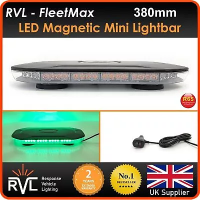 Mini Magnetic GREEN Flashing Recovery LED Beacon Light Bar 12v 24v Warning Truck • £80.40