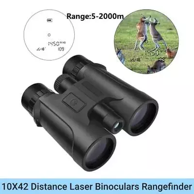 Binoculars Rangefinder 10X42 Distance Meter  Scopes Angle Horizontal Distance • $315.99
