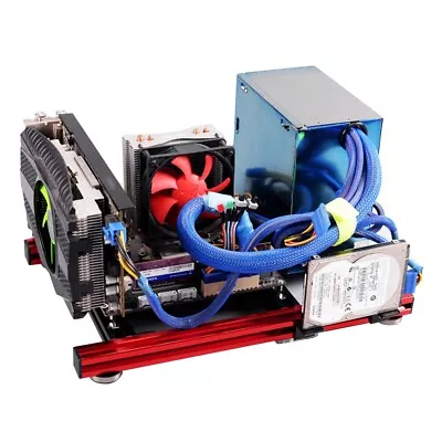 DIY Mini Open Aluminum Alloy Frame M-ATX Motherboard PC Computer Case HB0 • $84.71