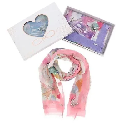 65th Birthday Scarf Gift FREE BROOCH Butterfly For Her Women Mum Granny Friend • £19.99