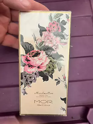 NEW SEALED Women's Vintage MOR BODY OIL MARSHMALLOW 4.OZ RETIRED-(READ) HJ4 • $67.50