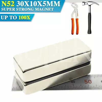 N52 Super Strong Magnets Block Rare Earth Cuboid Neodymium Super Strong Magnet • $8.99