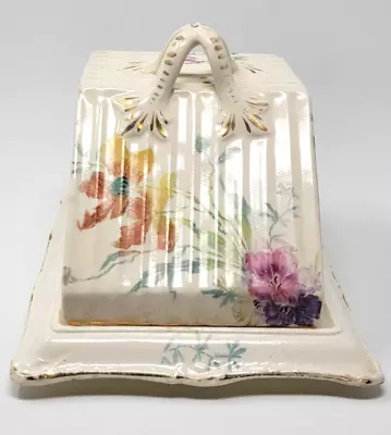 $34.95 • Buy Royal Bonn Cheese Keeper Porcelain Dome, Germany C1900 - Antique Floral 2 Piece