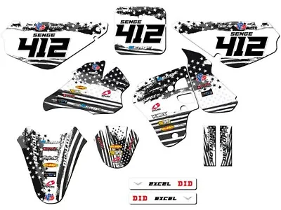 2000 RM 80 MERICA Grey Senge Graphics Kit Compatible With Suzuki • $174.99