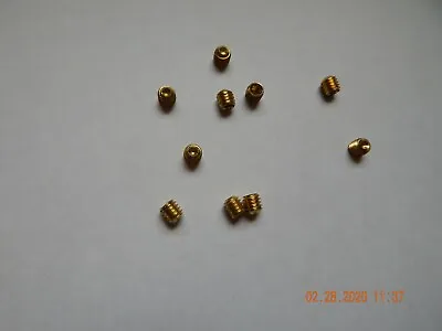 BRASS SOCKET SET SCREWS 5/16-18 X 5/16   CUP POINT 8 PCS.  NEW • $9.25