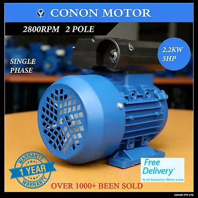 2.2kw 3HP  2800rpm CSCR REVERSIBLE Motor Single Phase 240v Air Compressor Saw • $249.93