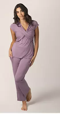 Kindred Bravely Davy Nursing & Maternity Pajama Set Dusty Mauve - Small • $37.99