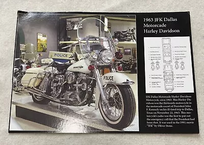 1963 JFK Dallas Motorcade Motorcycle Harley Davidson Police Not Postcard • $4.90