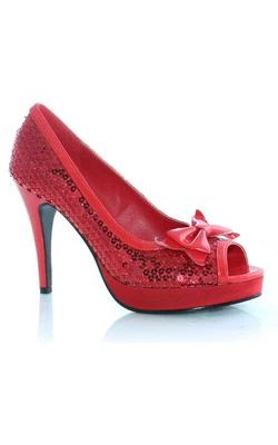 £42.52 • Buy  Adult Womens Red Ruby Slipper High Heel Dorothy Wizard Of Oz Shoes
