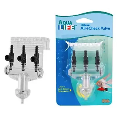 £8.20 • Buy AirWell Deluxe Air Check Flow Control Switch 3 Way Gang Aquarium Air Valve
