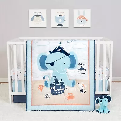 Trend Lab Sammy And Lou Ahoy Archie 4 Piece Baby Nursery Crib Bedding Set NEW • $89.95