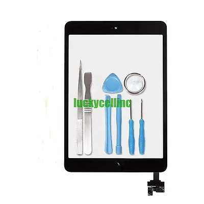 Black Glass Digitizer Screen + IC Connector For IPad Mini 2 Retina Display +Tool • $13.50