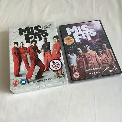 Misfits - Series 1 2 And 3 DVD Channel 4 TV Series - Brand New & Sealed • £7.95