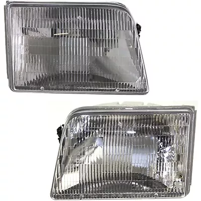 Headlights Headlamps Left & Right Pair Set For 93-97 Ford Ranger Pickup Truck • $40.21