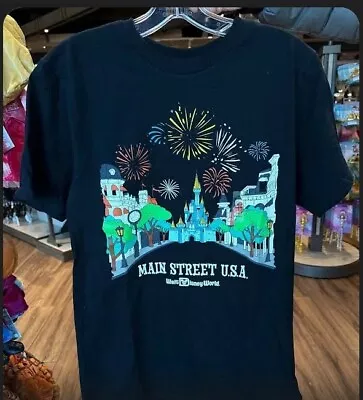 Walt Disney World Main Street USA T-shirt Black 2XL Free Shipping • $39.99