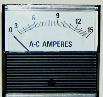 New Jewell Modutec Ammeter Ac 0-15 Amp! Iron Vane Analog Panel Meter/made In Usa • $12.99