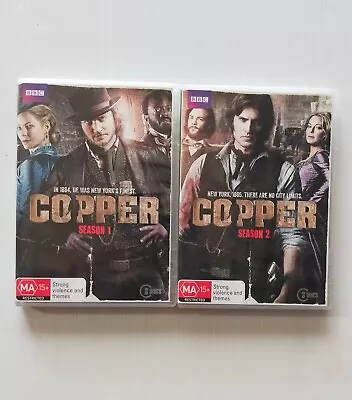 Copper TV Show - Season 1 & 2 DVD Region 4 PAL Corruption Mystery Murder • £7.44