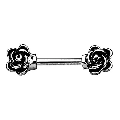 £2.99 • Buy Rose Flower Steampunk Heart Tribal Gem Nipple Bar Barbell Stirrup Surgical Steel